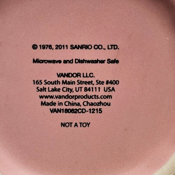 Vander 2011 Bubble Mug Hello Kitty Pink 18oz Bee Butterfly - Picture 4 of 4